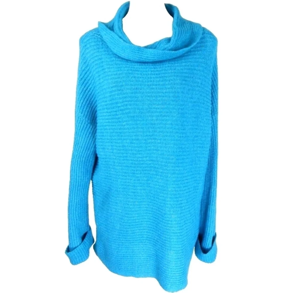 Pilcro Ribbed Chunky Cowl Neck Sweater